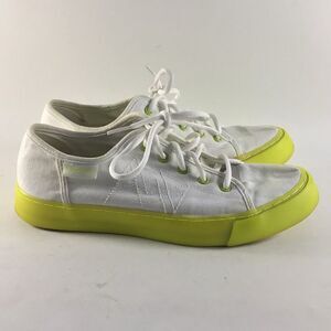 Zodiac Ella womens casual shoes lace up sneakers white yellow size 9